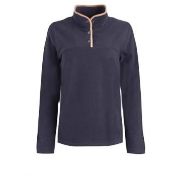 Weird Fish Harriet Funnel Neck Microfleece Midnight