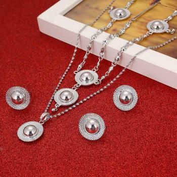 Habesha Pendant Necklace and Earring Set