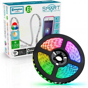 Crompton LED Strip Light Dimmable Smart WiFi 18W Tuneable White + RGB