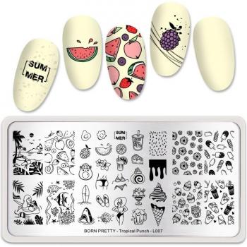 BORN PRETTY Tropical Fruit Pattern Nail Stamping Plates