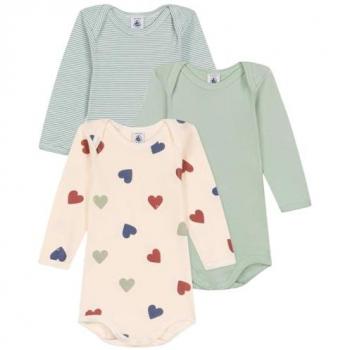 Conjunto Pijama Baby Bateau Crianças Body Us Médio 3 Pacotes