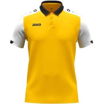 JAKO Mädchen Polo Dynamic Sportshirt (Größe 164, Schwarz/Weiß/Gelb)