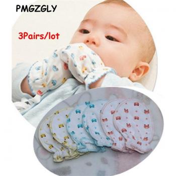 Guantes de Bebé Anti-agarre 0-6 meses - 3 pares