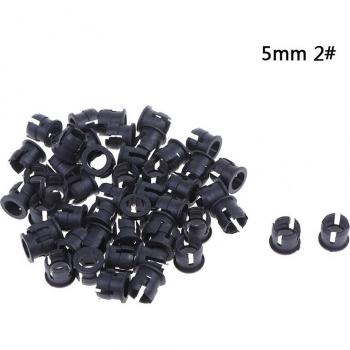50pcs Black Clip Bezel Socket Mount for LED Diodes
