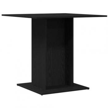Modern Black Oak Dining Table 80x80x75 cm