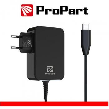PROPART Alimentatore Gan Type C 65W Nero
