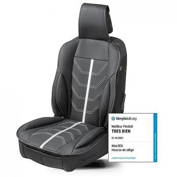 Housse de siège Kimi - Compatible Airbag Latéral - Noir/Argent
