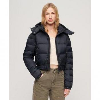 Chaqueta Corta Fuji Azul con Capucha Superdry