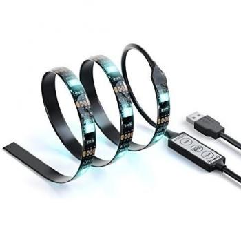 Aquí está la lista de nombres equivalentes en español para el producto Satechi Kit de Tira LED USB Multicolor RGB con dos variantes, una en negro para PC