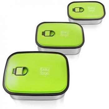 Bolsa de Alimentos Sin Filtraciones – Juego de Recipientes de Acero Inoxidable BPA‑Libre, Ideal para Trabajo y Escuela