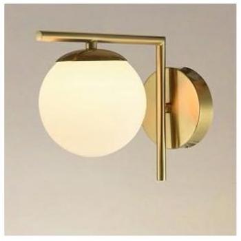 Lampada a Sfera Oro & Vetro G9 – Design Attacco Parete