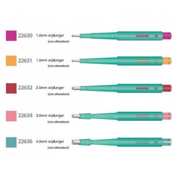 Curette biopsia kai diametro 1 mm con otturatore - 1 pezzo