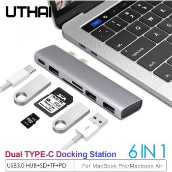 UTHAI J12 Doppel Typ-C Multi-Adapter