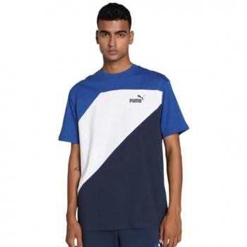 PUMA Power Colorblock Tee Herren – Club Navy M