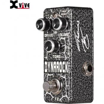 Pédale de guitare XVIVE avec effets de retard, distorsion et overdrive