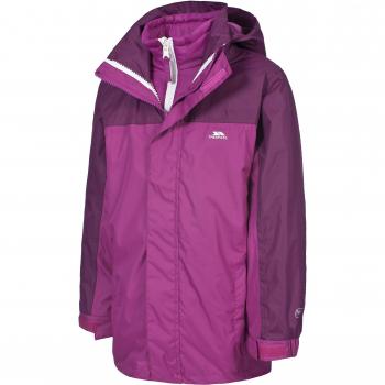 Trespass Maddox 3-In-1 Jacket, Chaqueta Infantil, Púrpura