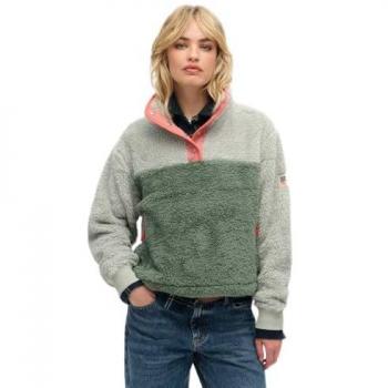 Superdry Maglione Henley Mash Up Grigio Super Soft 2XS