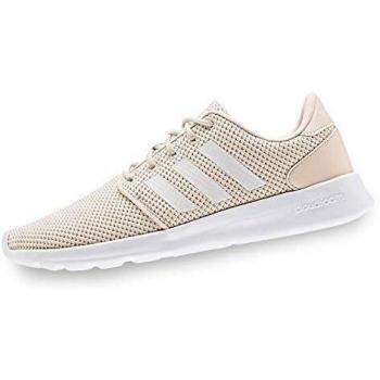 Adidas Zapatillas de running Cloudfoam QT Racer para mujer, color marfil