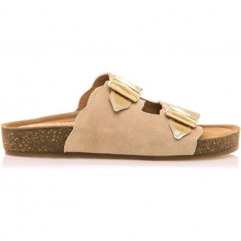 Mustang para mujer. Sandalias de Piel Lin beige Mustang