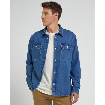 Overshirt Lee Camicia di Lavoro Blu Profondezza S