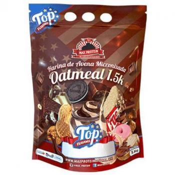 Oatmeal-Harina de Avena Top Flavors 1,5 Kg de la marca Max Protein