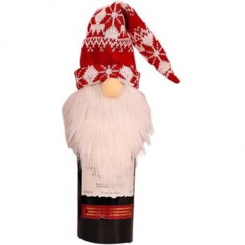 Housse de bouteille de vin Gnome de Noël