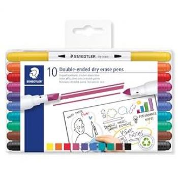 Dual-Sided Whiteboard Marker Bundle – 10 Units