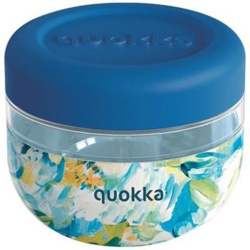 Réservoir alimentaire QUOKKA 500 ml – Motif Pivoines Bleu – Couvercle antidérapant – Sans BPA