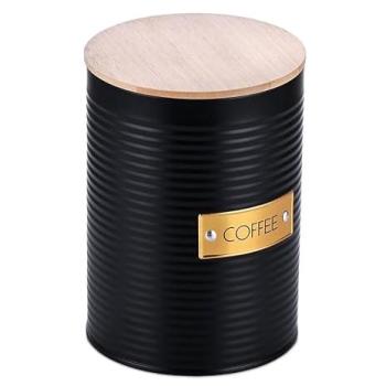 Natural Metal Coffee Holder with Bamboo Lid