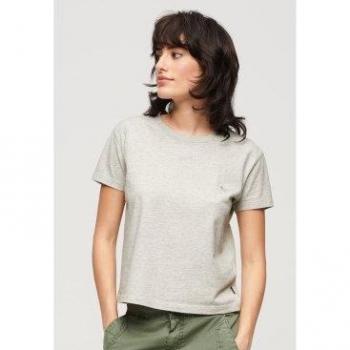 Superdry 90s Essential Logo T-Shirt Damen hellgrau