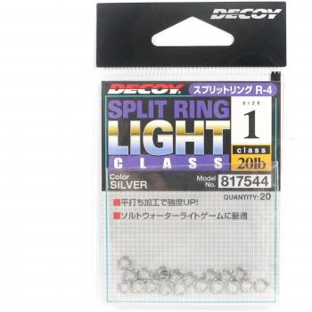 Decoy R-4 Split Rings Classe Leggera Argento Misura 1 (7544)