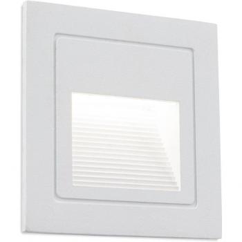 Applique a LED da incasso Loro, bianco, larghezza 8,5 cm, alluminio