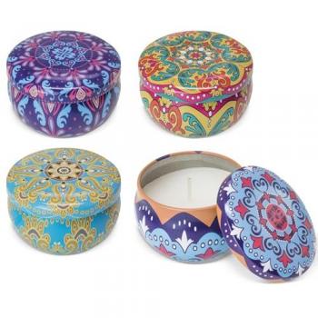 Velas Ambientadoras en Lata 12x – Colección 4 Diseños