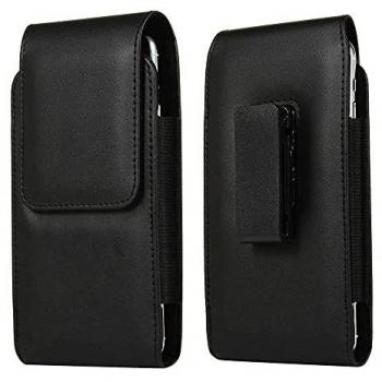 Funda DFV móvil para Alcatel Insight (2020) con diseño nuevo, cinturón, clip giratorio 360 y cierre magnético - Negra