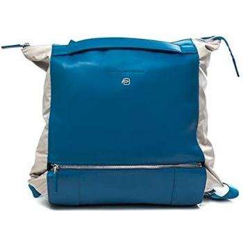 Zaino Shopping Donna Mamore Azzurro ND Prima con Pelliccia