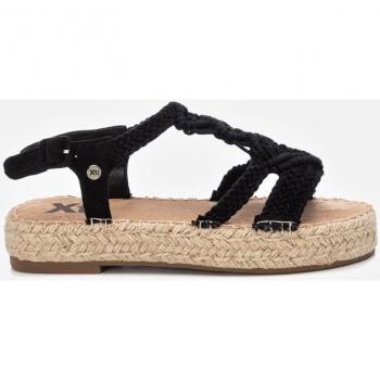 Sandalia Macramé Cruzado Negro Xti para Mujer
