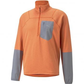 Puma Seasons Raincell Half-Zip Running Top Men - orange - Size: Extra Large