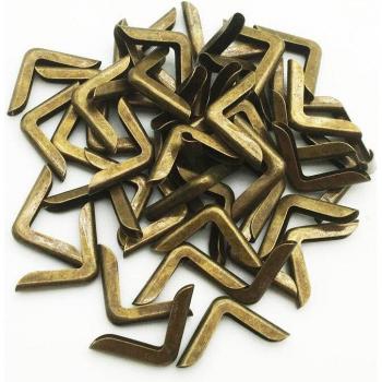 Bronze 14x14x2mm Book Corner Protectors – 100 Pack