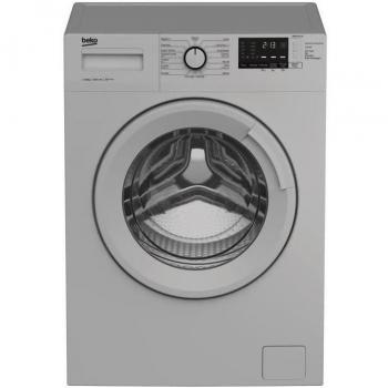 Lave-linge frontal avec 15 programmes et une vitesse d'essorage de 1200 tr/min, charge maximale de 10 kg - BEKO WM1015CHS Silver