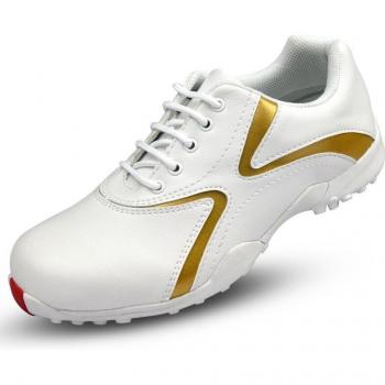 Women's Leather Golf Shoes - Waterproof and Breathable Non-Slip Spikes