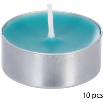 Lote Premium de 10 Velas Aromáticas de Coco – Dimensiones 3.7 x 1.5 cm