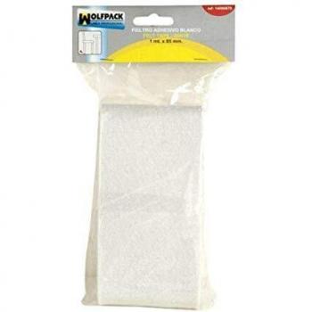 Fieltro Adhesivo 1m. x 85 mm. Blister Blanco