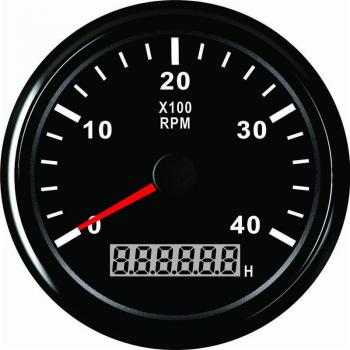 Medidor de RPM para motor de barco, 0-4000RPM, con luz trasera, diámetro 85mm