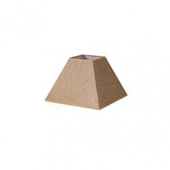 Paralume Piramidale Divos E27 Marrone 25x11x18 cm Saco Yute