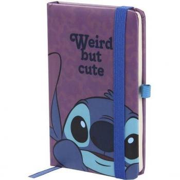 Cuaderno A6 con Goma Stitch Morado - Cerdá