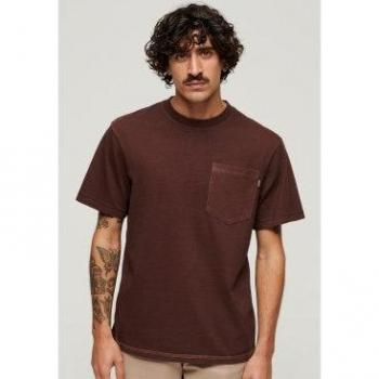 Camisa Corto Superdry Con Costuras Contrastadas y Bolsillo M1011723A