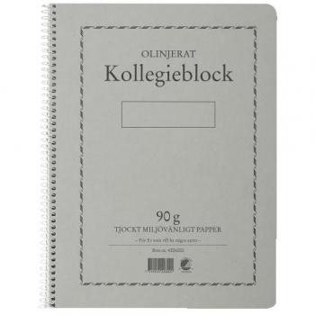 Kollegieblock A4 90g 70bl olinj TF