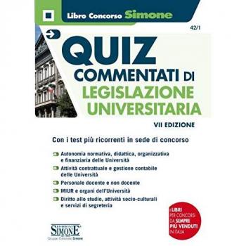 Quiz commentati di legislazione universitaria