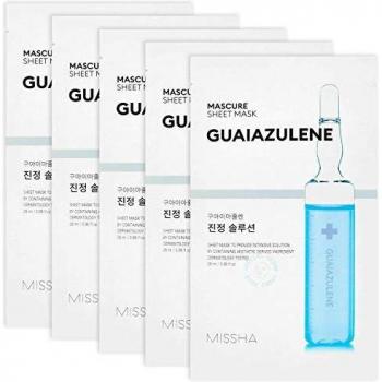 Missha Guaiazulene 7‑Pack Sheet Mask Set