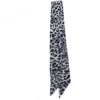 Foulard slim imprimé léopard 90 cm